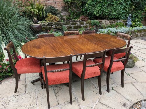 MAHOGANY PEDESTAL 8 SEATER DINING TABLE - ADDITIONAL PHOTO 14