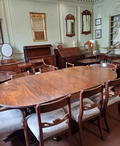 MAHOGANY PEDESTAL 8 SEATER DINING TABLE - ADDITIONAL PHOTO 15