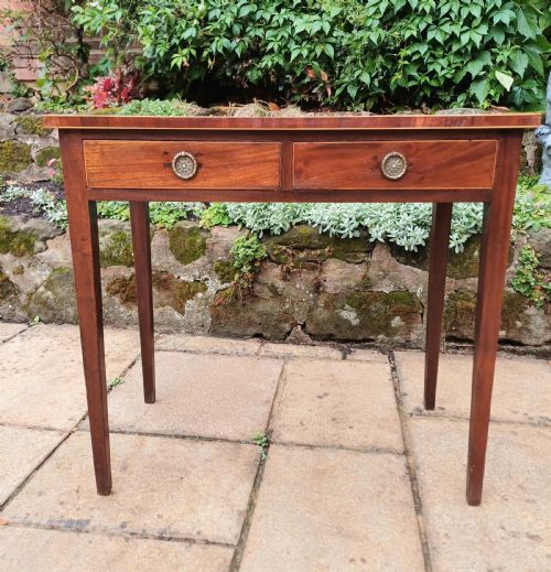 SMALL GEORGIAN MAHOGANY SIDE TABLE - ADDITIONAL PHOTO 5