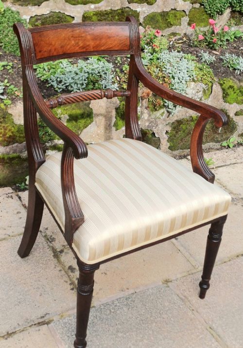 REGENCY MAHOGANY CARVER ARM CHAIR - ADDITIONAL PHOTO 3