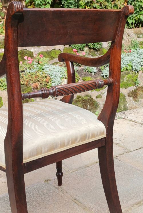 REGENCY MAHOGANY CARVER ARM CHAIR - ADDITIONAL PHOTO 5