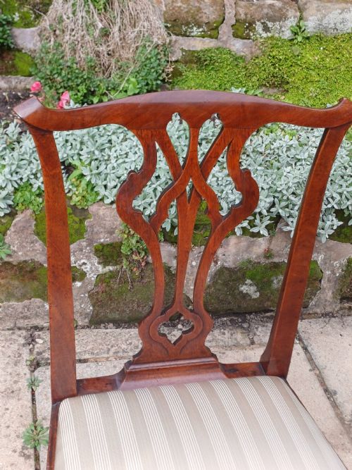 CHIPPENDALE PERIOD 18TH CENTURY MAHOGANY CHAIR GEORGIAN - ADDITIONAL PHOTO 4