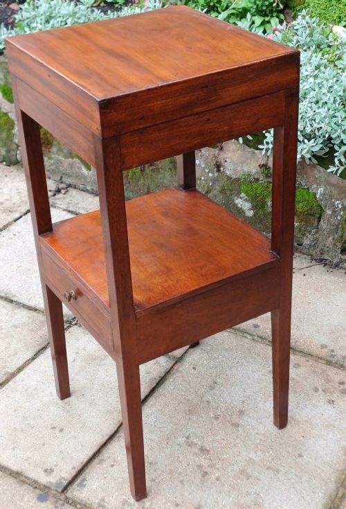 GEORGIAN BEDSIDE TABLE WASHSTAND MAHOGANY - ADDITIONAL PHOTO 3