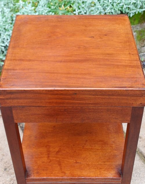 GEORGIAN BEDSIDE TABLE WASHSTAND MAHOGANY - ADDITIONAL PHOTO 4