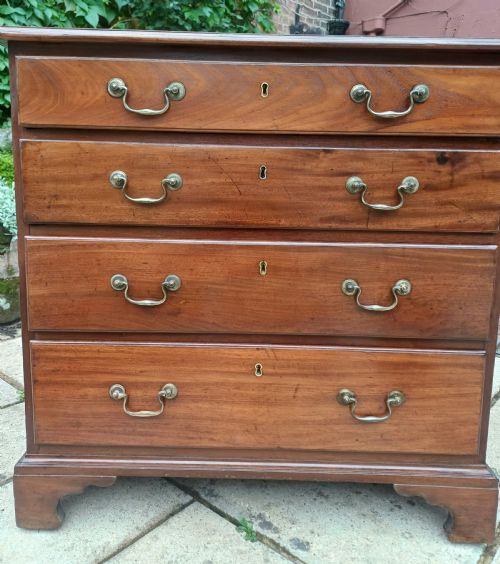 LOVELY SMALL GEORGIAN CHEST OF DRAWERS MAHOGANY 18TH CENTURY - ADDITIONAL PHOTO 1
