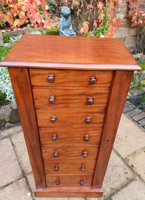 SMALL WELLINGTON CHEST MAHOGANY - ADDITIONAL PHOTO 6