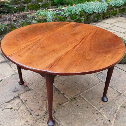georgian mahogany drop leaf dining table - CATEGORY: ANTIQUE TABLES - DATED 18TH CENTURY