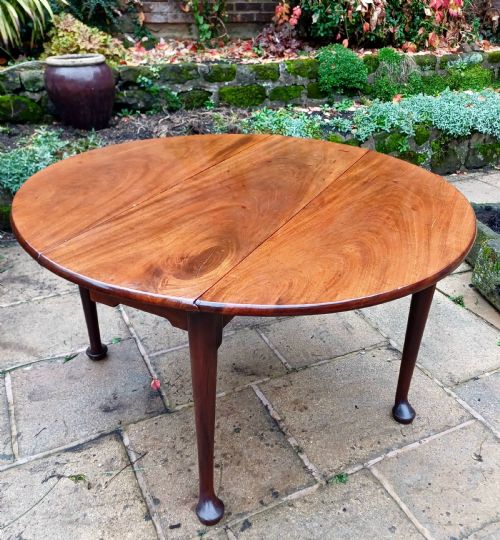 GEORGIAN MAHOGANY DROP LEAF DINING TABLE - ADDITIONAL PHOTO 2