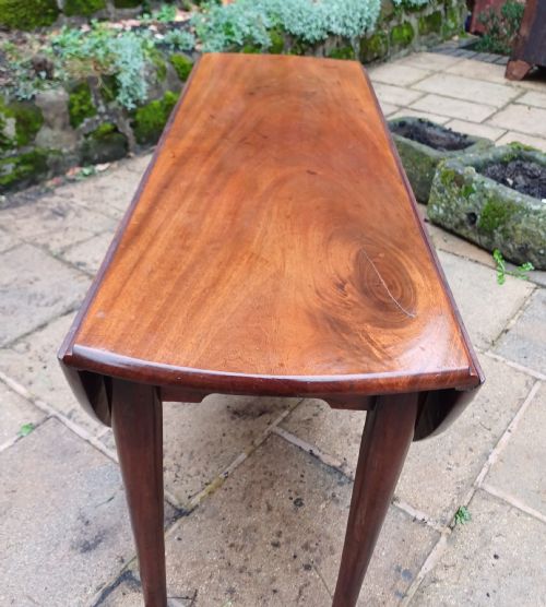GEORGIAN MAHOGANY DROP LEAF DINING TABLE - ADDITIONAL PHOTO 6