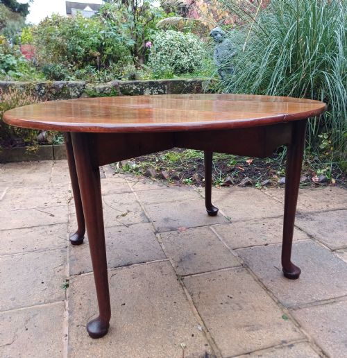 GEORGIAN MAHOGANY DROP LEAF DINING TABLE - ADDITIONAL PHOTO 8