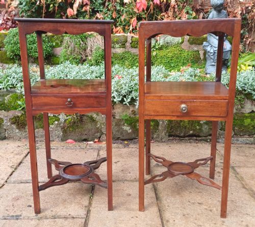 GEORGIAN BEDSIDE TABLES MATCHED PAIR - ADDITIONAL PHOTO 1