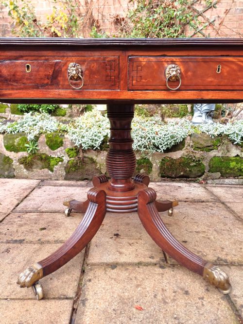 REGENCY MAHOGANY SOFA TABLE - ADDITIONAL PHOTO 9