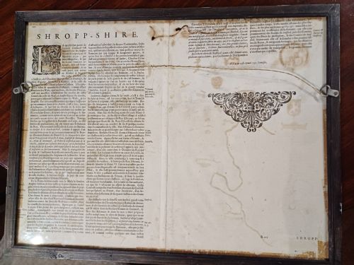 MAP OF SHROPSHIRE BY J BLAEU 1645 - ADDITIONAL PHOTO 2