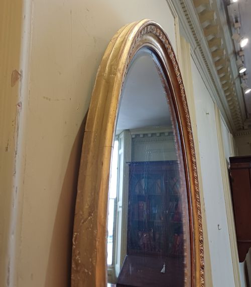 OVAL GILTWOOD GILT MIRROR - ADDITIONAL PHOTO 4