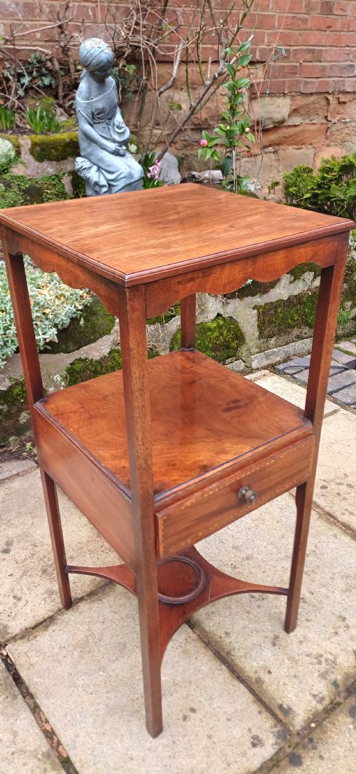 bedside table mahogany georgian - CATEGORY: ANTIQUE CABINETS - DATED GEORGIAN