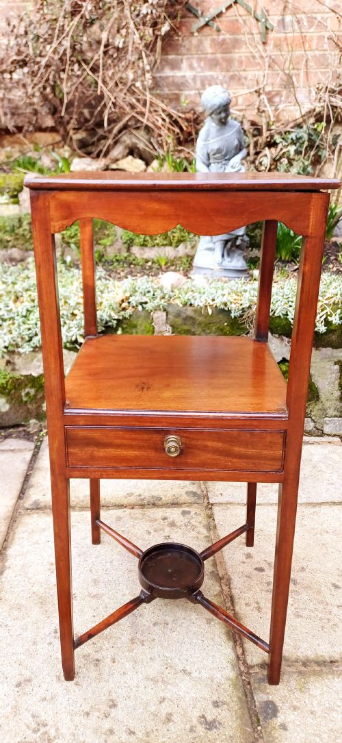 BEDSIDE TABLE MAHOGANY GEORGIAN - ADDITIONAL PHOTO 3