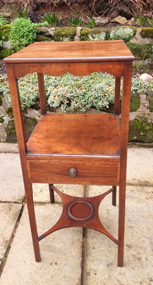 BEDSIDE TABLE MAHOGANY GEORGIAN - ADDITIONAL PHOTO 5