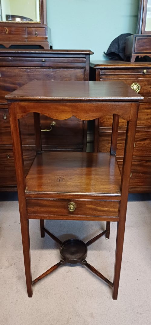 bedside table - CATEGORY: ANTIQUE CABINETS - DATED GEORGIAN