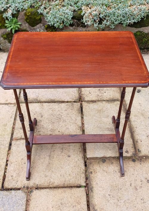 EDWARDIAN INLAID OCCASIONAL TABLE MAHOGANY - ADDITIONAL PHOTO 1