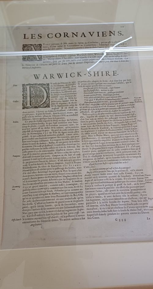 RARE 1645 MAP OF WARWICKSHIRE AND WORCESTERSHIRE BY JOAN BLAEU - ADDITIONAL PHOTO 3