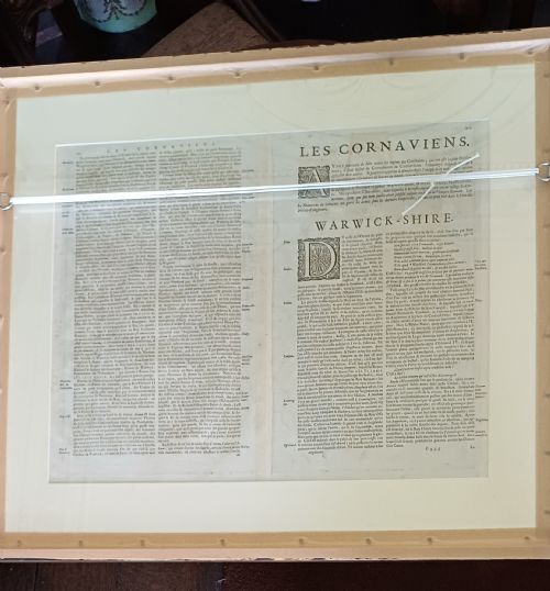 RARE 1645 MAP OF WARWICKSHIRE AND WORCESTERSHIRE BY JOAN BLAEU - ADDITIONAL PHOTO 5