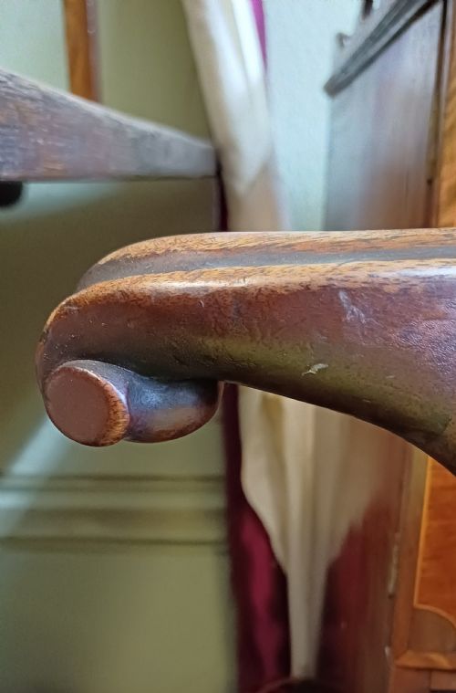 PAIR OF GEORGIAN MAHOGANY ARMCHAIRS CHIPPENDALE STYLE - ADDITIONAL PHOTO 8