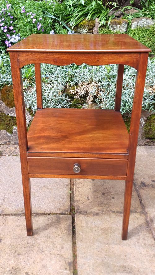 georgian mahogany bedside table - CATEGORY: ANTIQUE CABINETS - DATED 1800