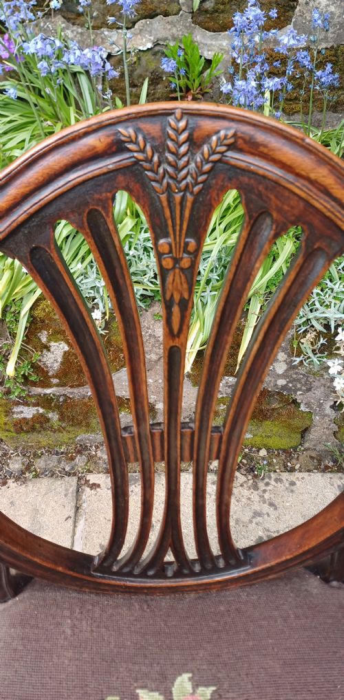GEORGIAN HEPPLEWHITE CARVER CHAIR - ADDITIONAL PHOTO 5