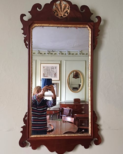 georgian fret work wall mirror - CATEGORY: ANTIQUE MIRRORS - DATED 18TH CENTURY
