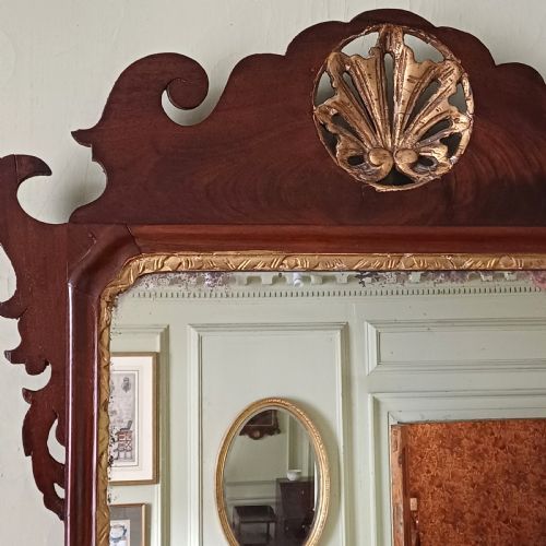 GEORGIAN FRET WORK WALL MIRROR - ADDITIONAL PHOTO 2