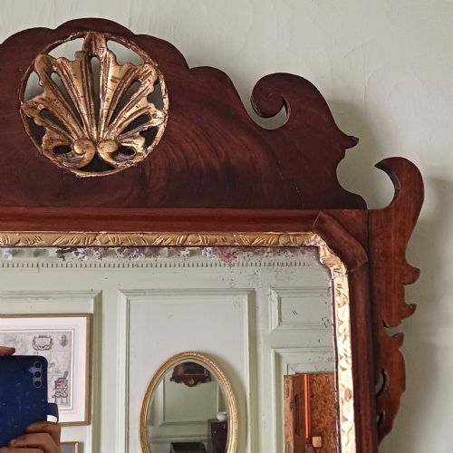 GEORGIAN FRET WORK WALL MIRROR - ADDITIONAL PHOTO 3