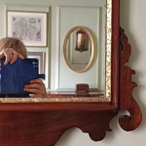 GEORGIAN FRET WORK WALL MIRROR - ADDITIONAL PHOTO 5