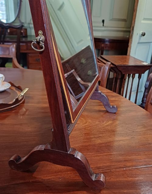 GEORGIAN MAHOGANY TOILET DRESSING MIRROR - ADDITIONAL PHOTO 3
