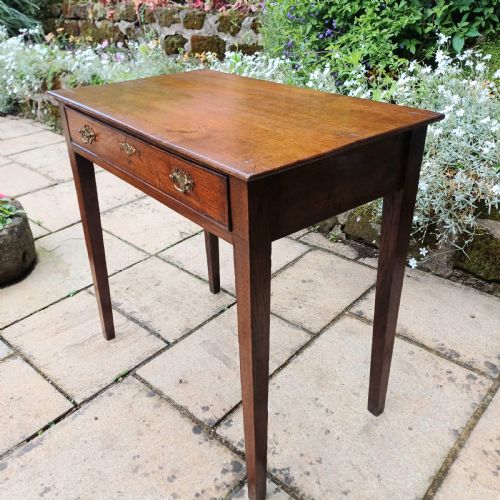 GEORGIAN OAK SIDE TABLE - ADDITIONAL PHOTO 1