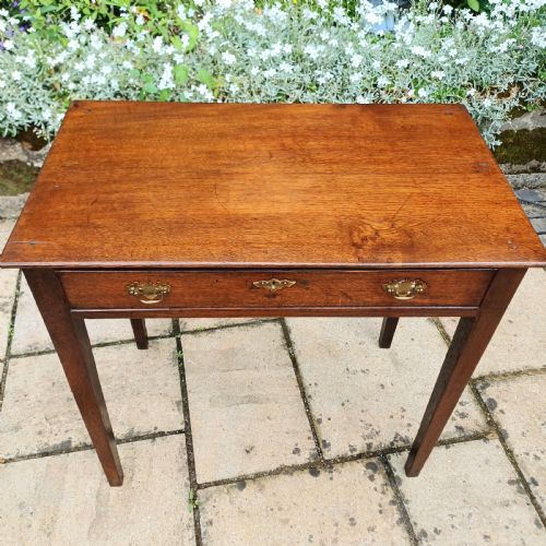 GEORGIAN OAK SIDE TABLE - ADDITIONAL PHOTO 3