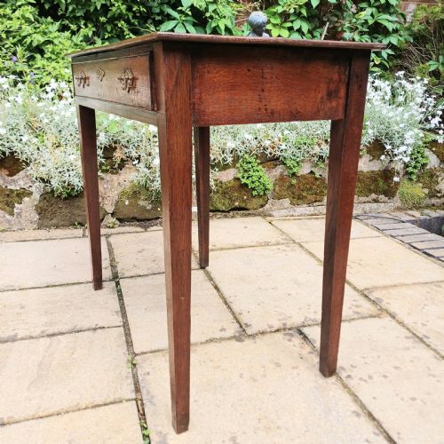 GEORGIAN OAK SIDE TABLE - ADDITIONAL PHOTO 9