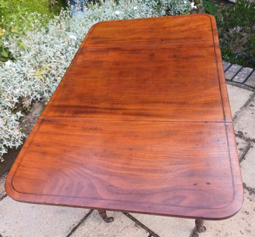 REGENCY PEMBROKE WORK SIDE LAMP TABLE MAHOGANY - ADDITIONAL PHOTO 11