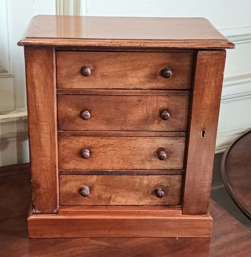 minature chest jewellery chest of drawers - CATEGORY: ANTIQUE MISCELLANEOUS - DATED 19TH CENTURY