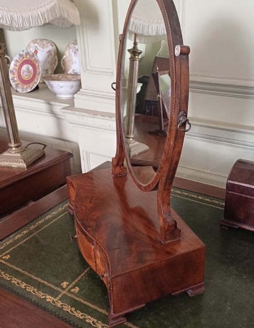 GEORGIAN SERPENTINE TOILET MIRROR - ADDITIONAL PHOTO 5