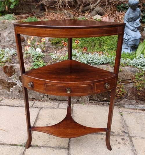 corner table mahogany georgian - CATEGORY: ANTIQUE TABLES - DATED 1800