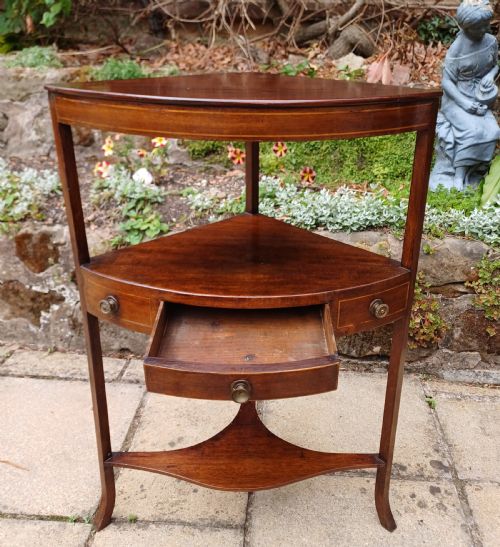 CORNER TABLE MAHOGANY GEORGIAN - ADDITIONAL PHOTO 1