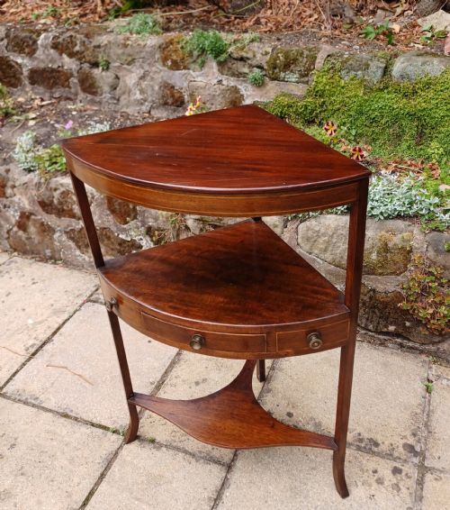 CORNER TABLE MAHOGANY GEORGIAN - ADDITIONAL PHOTO 2