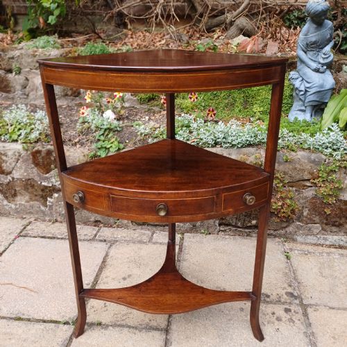 CORNER TABLE MAHOGANY GEORGIAN - ADDITIONAL PHOTO 6