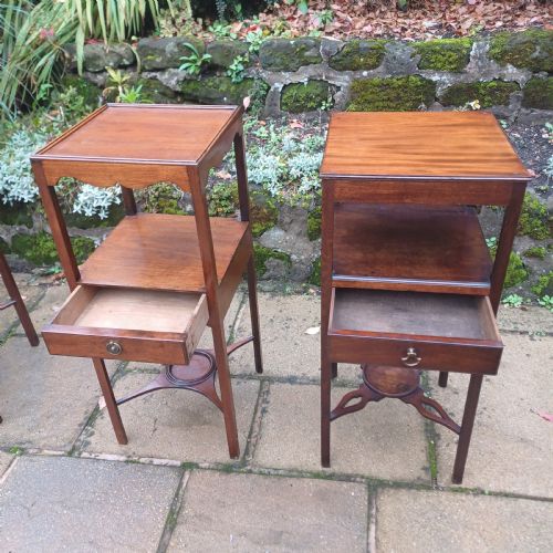 GEORGIAN BEDSIDE TABLES - ADDITIONAL PHOTO 1