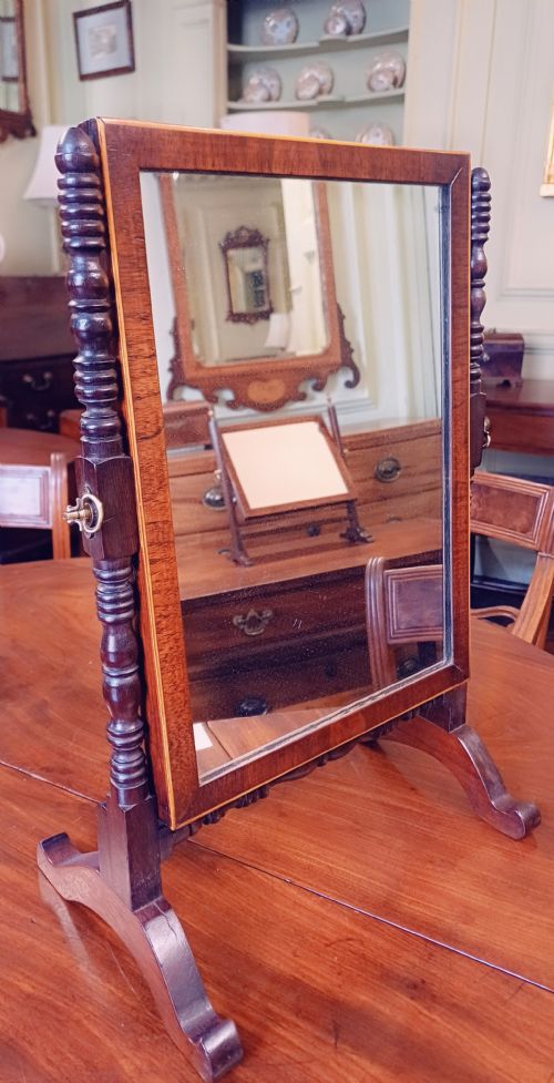 PRETTY MAHOGANY TOILET IR DRESSING MIRROR - ADDITIONAL PHOTO 2