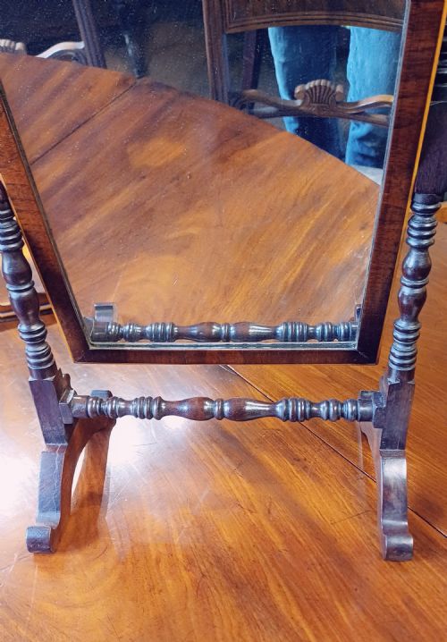 PRETTY MAHOGANY TOILET IR DRESSING MIRROR - ADDITIONAL PHOTO 3