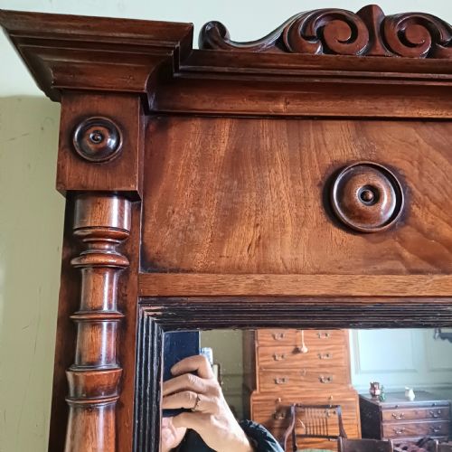REGENCY MAHOGANY PIER MIRROR SUPER QUALITY - ADDITIONAL PHOTO 2