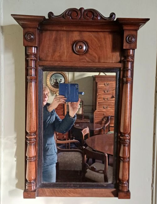 REGENCY MAHOGANY PIER MIRROR SUPER QUALITY - ADDITIONAL PHOTO 5