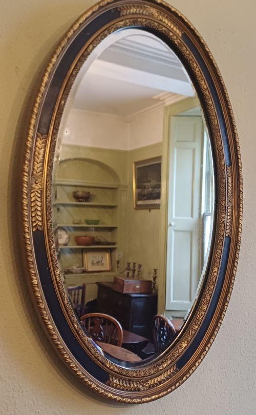 oval gilt mirror edwardian - CATEGORY: ANTIQUE MIRRORS - DATED EDWARDIAN