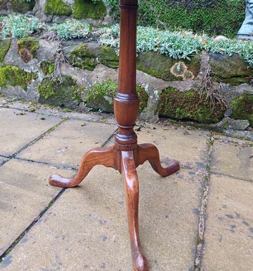 ELEGANT SMALL TRIPOD TRAY TOP MAHOGANY - ADDITIONAL PHOTO 3